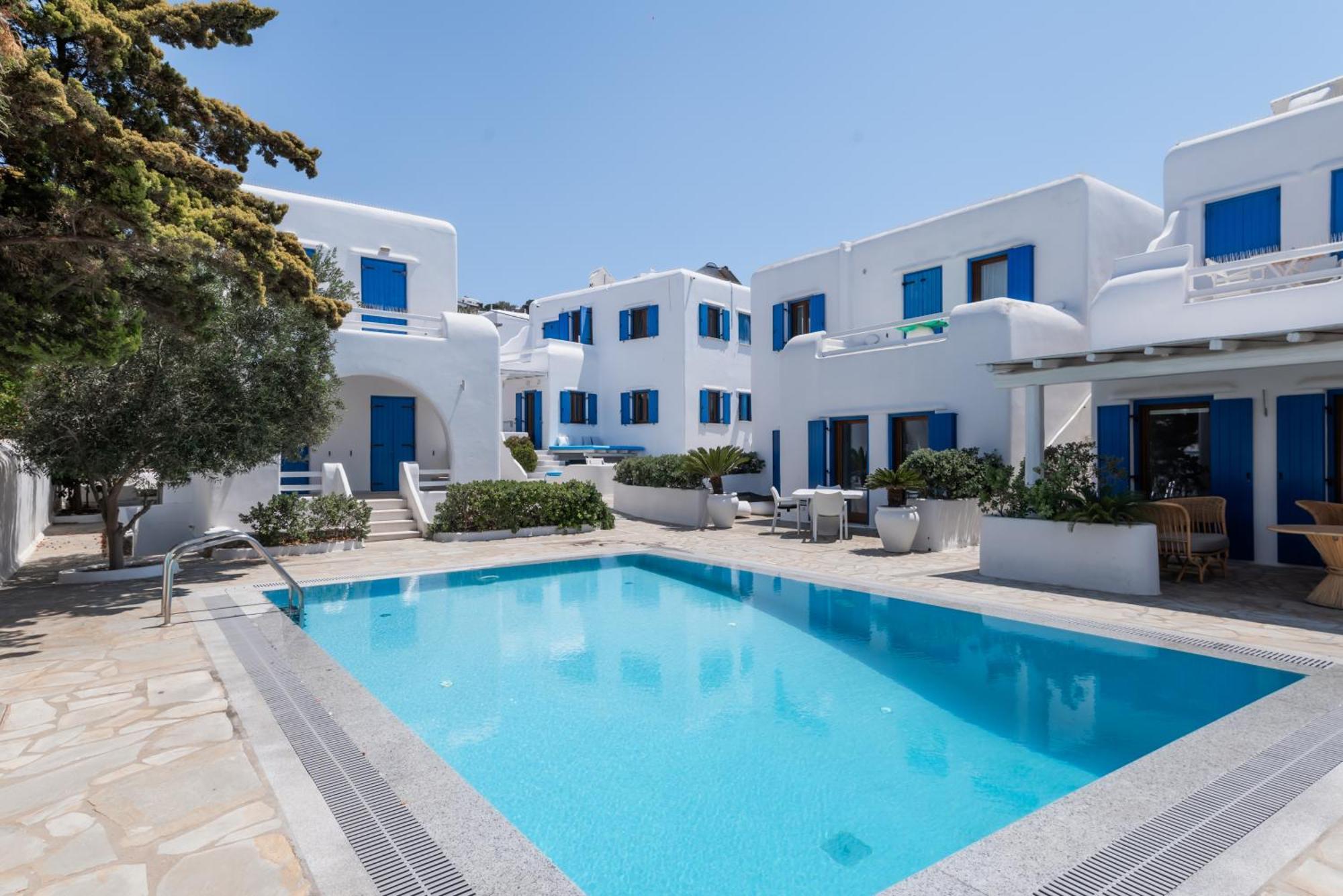 Olive Tree & Capari Mykonos Town Homes & Apartments With Pool! Bagian luar foto