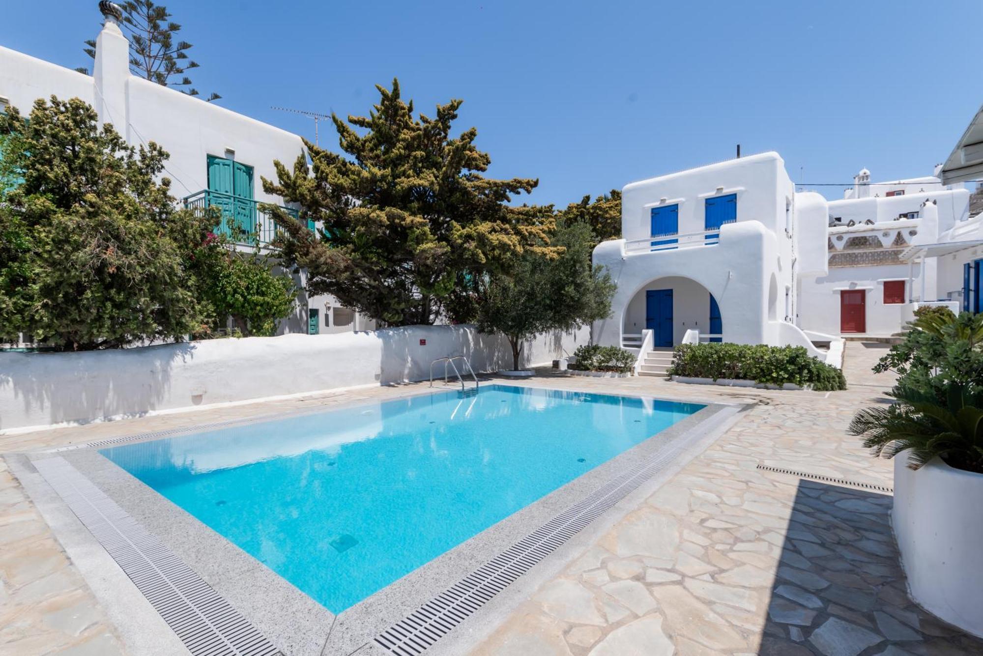 Olive Tree & Capari Mykonos Town Homes & Apartments With Pool! Bagian luar foto